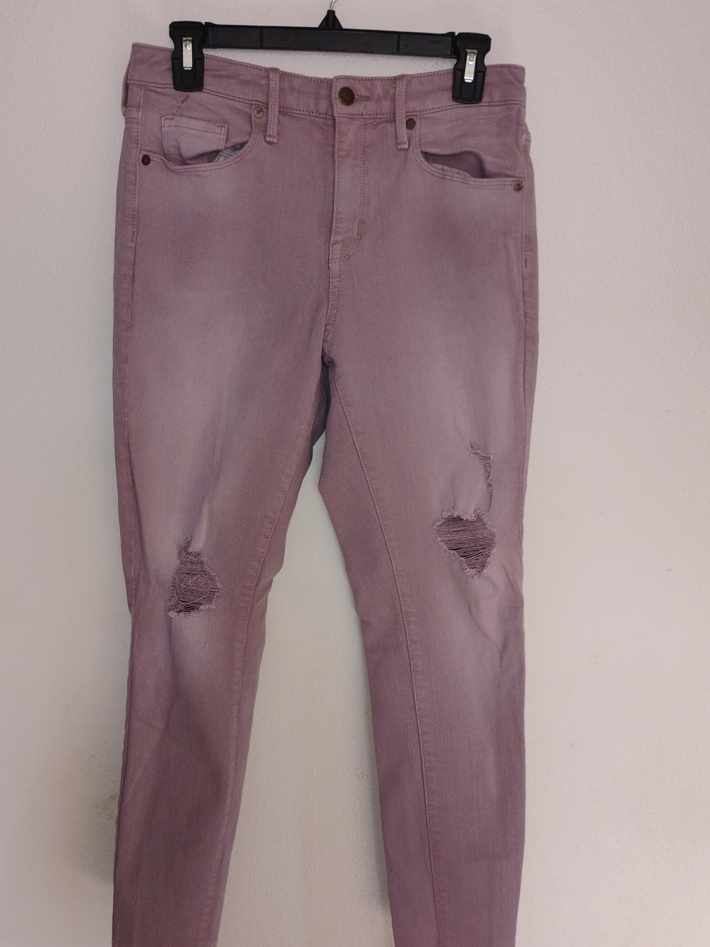 Mossimo Women's Distressed SkinnyWomen’s Purple Distressed Skinny Jeans